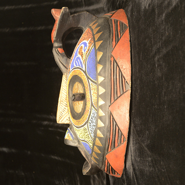 African luba mask Left Side- Click for a more detailed view of this African mask. African luba mask left side